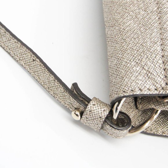 CHLOE Ribbon Women's Coated Canvas Shoulder Bag,Tote Bag Gold - Picture 6 of 10